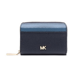 MICHAEL KORS 迈克·科尔斯 MK卡包 MONEY PIECES系列海军蓝混色皮革女士卡包零钱包 32F8GF6Z1T ADMIRL MULTI