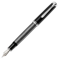  Pelikan 百利金 卓越系列 M405 黑条纹白夹钢笔 14K EF尖 