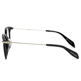 亚历山大·麦昆Alexander McQueen kering eyewear男女光学镜框 金属镜腿 AM0094OA-001 黑色镜框 53mm