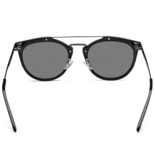 MCQ 麦昆 eyewear 男女太阳眼镜 中性款圆形镜框墨镜 MQ0037SA-003 黑色镜框灰色镜片 54mm