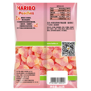 HARIBO 哈瑞宝 萌桃仔橡皮糖 蜜桃味 100g 袋装