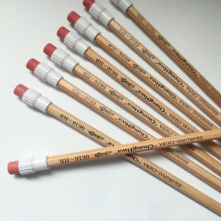 中华 6616 原木桶装铅笔 HB铅笔20支桶装铅笔