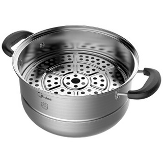 商品美的(midea)304不锈钢蒸锅双层加厚复底燃气煤气电磁炉通用锅具