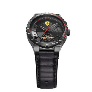 法拉利ferrari男手表时尚休闲全自动机械表皮带防水腕表0830366