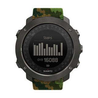 颂拓(SUUNTO)手表 TRAVERSE远征系列GPS多功能户外运动男表远征阿尔法丛林迷彩SS023445000