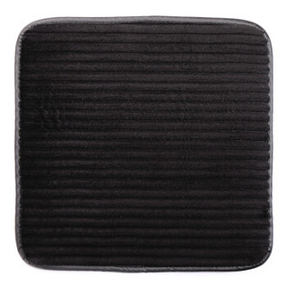 卡饰社（CarSetCity）条绒座垫 汽车用品坐垫 毛绒座垫座套 通用型CS-83117 黑色