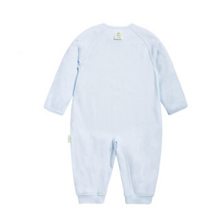 迪士尼(Disney)婴幼儿衣服纯棉哈衣爬服侧开连体衣153L659 淡蓝 73cm