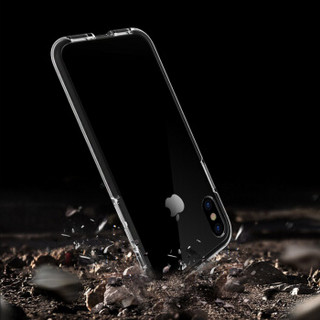 KEKLLE 苹果X/10手机壳手机套 iPhone X/10保护套 全包双重防摔加厚防滑透明男女款 5.8英寸 透明白边