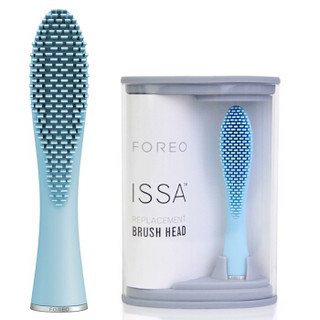 斐珞尔（FOREO）电动牙刷 逸萨硅胶成人牙刷头标准 ISSA  薄荷蓝