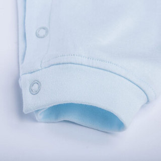 迪士尼(Disney)婴幼儿衣服纯棉哈衣爬服侧开连体衣153L659 淡蓝 90cm
