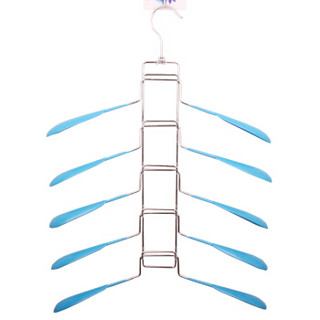 佰客喜 可拆取衣服架子衣架收纳神器家用卧室多功能挂衣架省空间多层衣架 蓝色 1支装 DC1002