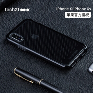 tech21苹果X/10手机壳 iPhone X/XS 通用 防摔手机壳/保护套 3米防摔 钱夹款 5.8英寸 黑色