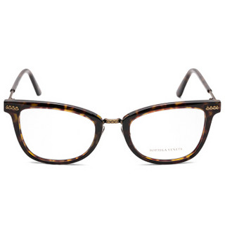 葆蝶家Bottega Veneta eyewear 女士光学镜架 BV经典方形近视眼镜框 BV0104O-002 哈瓦那镜框 50mm