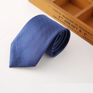 俞兆林 领带男商务正装英伦绅士领带休闲职业礼盒装 蓝白点领带