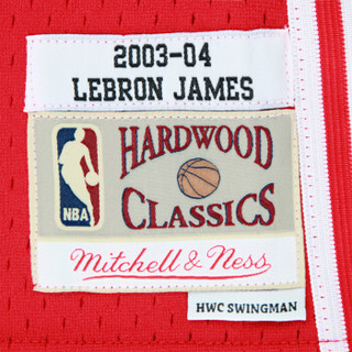 NBA NBA球衣背心 M&N SWINGMAN球迷版 353J 327 FGYLBJ XL 克利夫兰骑士队詹姆斯客场复古MN篮球服 酒红色 XL