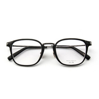 MASUNAGA增永眼镜男女复古全框眼镜架配镜近视光学镜架GMS-817 #39 哑光黑