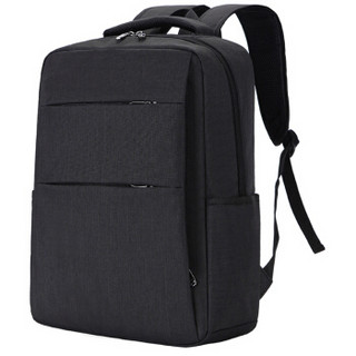 云动力 双肩电脑包15.6英寸 男士商务笔记本背包简约时尚休闲书包YB-300黑色