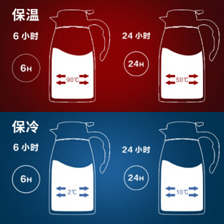 SIMELO 施美乐 304不锈钢保温壶 2L 本色