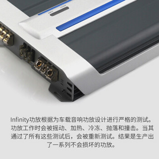 燕飞利仕（Infinity）REF-1600A 哈曼汽车音响功放改装/加装车载功放 超重低音炮单声道超大功率放大器