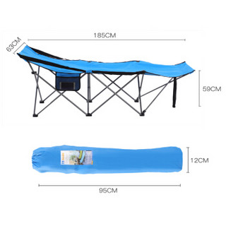 威野营（V-CAMP）折叠床单人床午休睡躺床户外便携加固办公室折叠躺椅