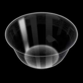 尚烤佳 一次性餐具 塑料硬质烧烤碗碟杯勺 透明野餐餐具 10套