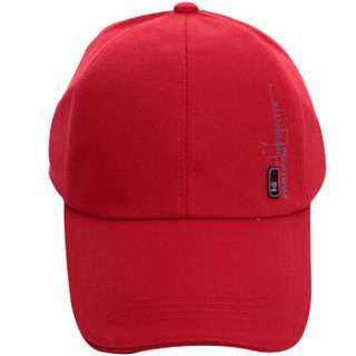MAXVIVI 棒球帽男 韩版休闲户外运动棒球帽情侣款 MMZ743003 红色