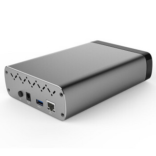 大迈（DM） USB3.0 U盘 Q3C系列 家庭网络存储备份器智能NAS远程访问高速USB3.0金属硬盘盒