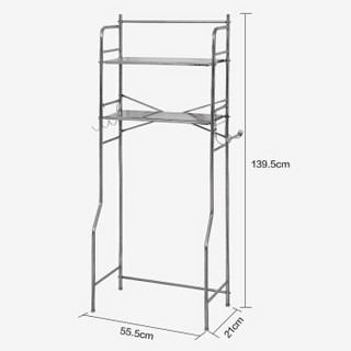 鑫美达 马桶架 浴室卫生间置物架 储物架子 不锈钢货架家用收纳架置物架 M-2