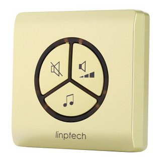 领普科技（linptech）门铃室内机 无线门铃单独学习码家用电子猫眼 （需配对室外发射端使用） 香槟金接收端
