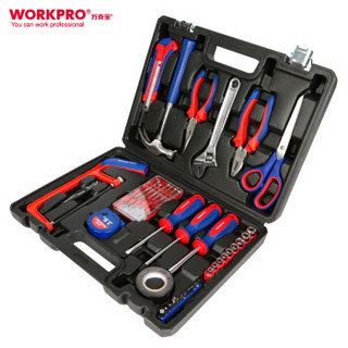 万克宝（WORKPRO）W009048N 家用工具箱套装 电工木工维修五金手动工具组套40件套