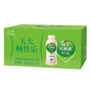 味全 乳酸菌饮料 （原味）380ml*15瓶 整箱装