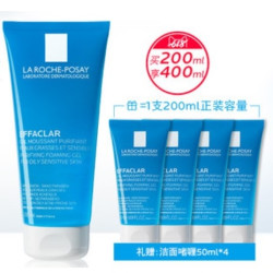 LA ROCHE-POSAY 理肤泉 清痘净肤洁面啫喱 200ml+50ml*4