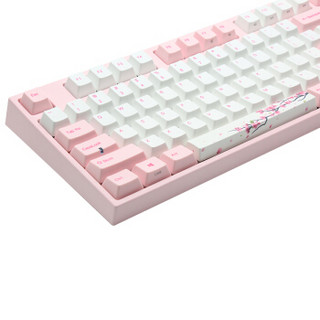 Varmilo 阿米洛 VA108M 108键 有线机械键盘 粉色 Cherry银轴 无光