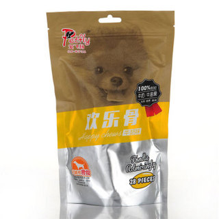 宠飞扬（Petfly）牛奶味欢乐骨泰迪金毛磨牙棒洁齿骨狗咬胶狗零食