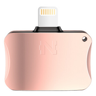 诺希（NOHON）苹果7/8耳机转接头 双lightning充电听歌二合一音频转换器适用ios10/iphone7/8/X plus 玫瑰金