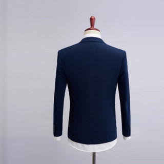 俞兆林（YUZHAOLIN）男士西服三件套商务百搭西装套装2005-1021深蓝色170/84A