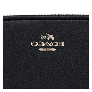 COACH 蔻驰 奢侈品 女士黑色皮革单肩斜挎包 65547 LIBLK