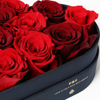 野兽派（THE BEAST）心中的玫瑰-女神 心形永生花礼盒 保鲜花盒 情人节生日礼物 送女生