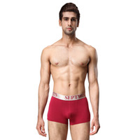 SEPTWOLVES 七匹狼 男士内裤 男款莫代尔中腰透气运动平角星期裤七条 多色 95040-7 L