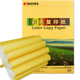 凯萨(KAISA)金色彩色复印纸120g手工折纸卡纸 A4  60张