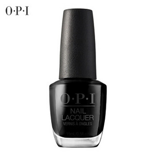 OPI 指甲油漆光玛瑙黑15ml 纯黑色 显白推荐NLT02 持久不掉色快干环保指甲油 无毒不可剥美国正品美甲