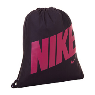 NIKE 耐克 运动包 抽绳背包 束口健身袋 健身包 休闲包 鞋包 BA5262-016 黑红