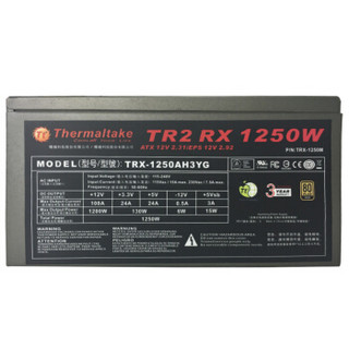 Thermaltake 曜越 TRX-1250M 电脑电源 金牌（90%）1250W 半模组化