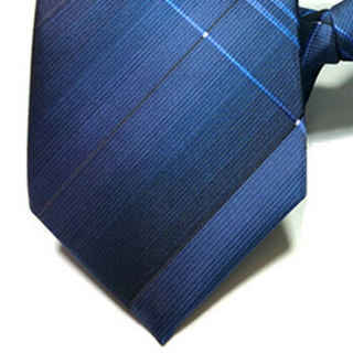 GLO-STORY 领带男 懒人方便易拉得8cm商务正装拉链领带MSL814053 藏蓝色
