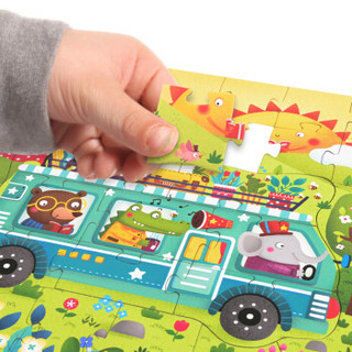 弥鹿（MiDeer）儿童拼图3-6岁益智玩具四合一主题拼图礼盒套装 四季主题