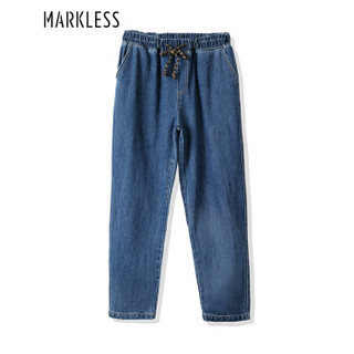 Markless 男士牛仔裤休闲时尚小脚韩版长裤子青年NZA8002M 牛仔蓝 34(2.7尺)