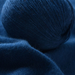 牧心  羊绒线 毛线 16/3中粗线 手编机织均可 婴儿宝宝毛线 围巾线Z03 深牛仔