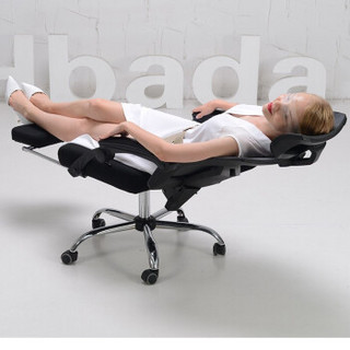 Hbada 黑白调 电脑椅 黑色 (网布)