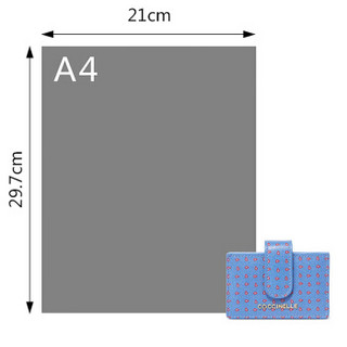 COCCINELLE 可奇奈尔 意大利女士蓝色牛皮小巧卡包 E2 B55 12 82 01 545