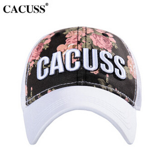 CACUSS B0144 新品帽子男透气网棒球帽子女刺绣韩版户外旅游 礼盒装 白色 均码